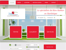 Tablet Screenshot of immobiliere-desiles.com